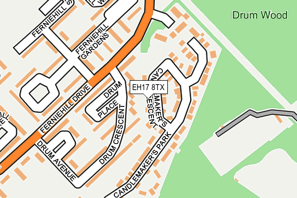 Map of RSC EDINBURGH LIMITED at local scale