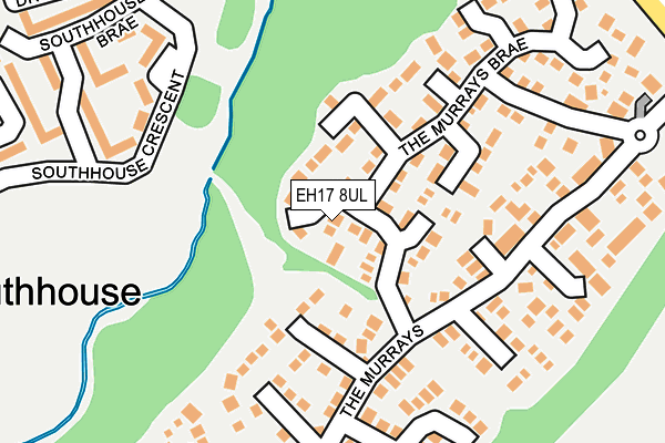 EH17 8UL map - OS OpenMap – Local (Ordnance Survey)