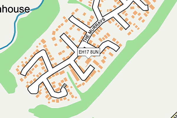 EH17 8UN map - OS OpenMap – Local (Ordnance Survey)