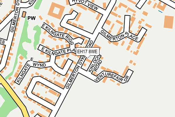 EH17 8WE map - OS OpenMap – Local (Ordnance Survey)