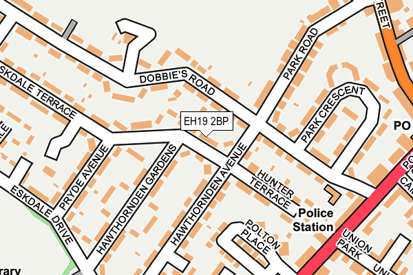 EH19 2BP map - OS OpenMap – Local (Ordnance Survey)