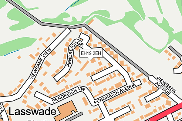 EH19 2EH map - OS OpenMap – Local (Ordnance Survey)