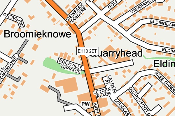 Map of BONNYRIGG HEALTHCARE LIMITED at local scale