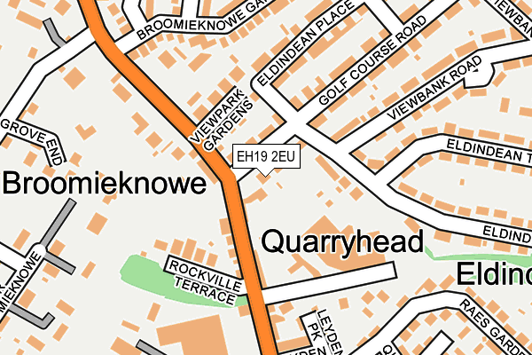 EH19 2EU map - OS OpenMap – Local (Ordnance Survey)
