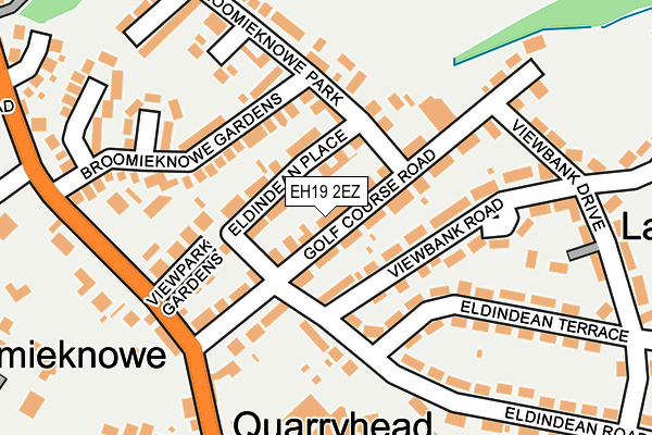 EH19 2EZ map - OS OpenMap – Local (Ordnance Survey)