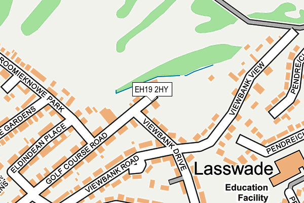 EH19 2HY map - OS OpenMap – Local (Ordnance Survey)