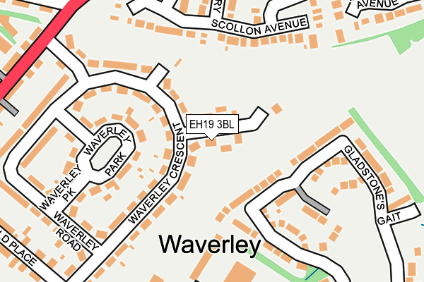 EH19 3BL map - OS OpenMap – Local (Ordnance Survey)
