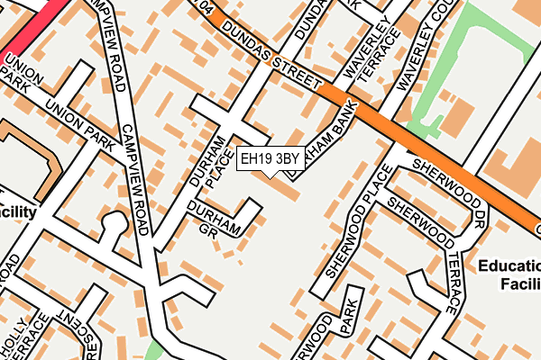EH19 3BY map - OS OpenMap – Local (Ordnance Survey)