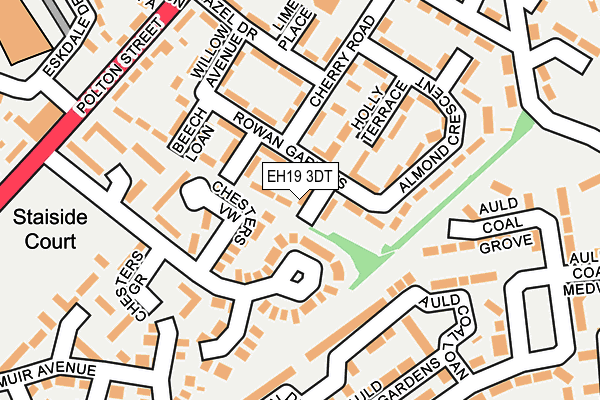 EH19 3DT map - OS OpenMap – Local (Ordnance Survey)