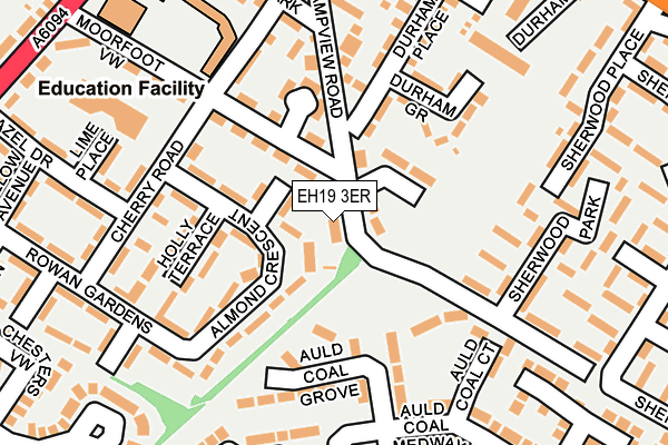 EH19 3ER map - OS OpenMap – Local (Ordnance Survey)