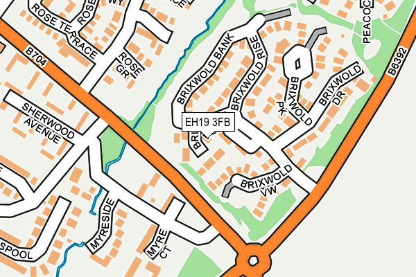 EH19 3FB map - OS OpenMap – Local (Ordnance Survey)