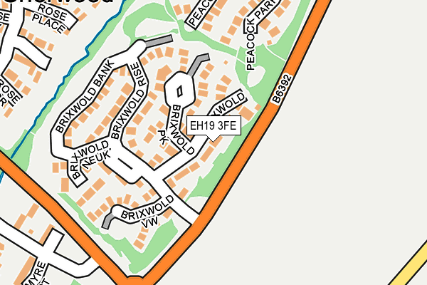 EH19 3FE map - OS OpenMap – Local (Ordnance Survey)