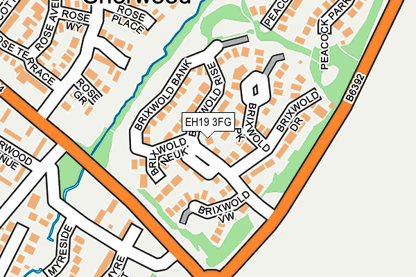 EH19 3FG map - OS OpenMap – Local (Ordnance Survey)