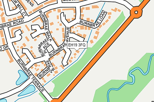 EH19 3FQ map - OS OpenMap – Local (Ordnance Survey)