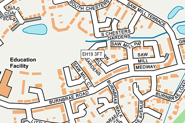 EH19 3FT map - OS OpenMap – Local (Ordnance Survey)