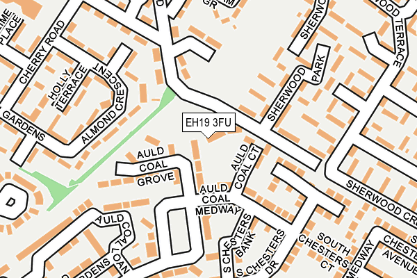 EH19 3FU map - OS OpenMap – Local (Ordnance Survey)