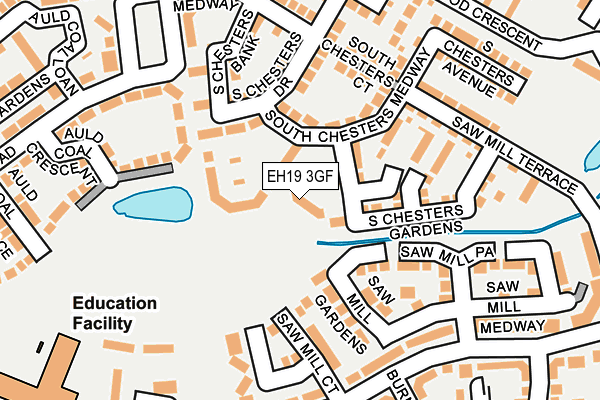 EH19 3GF map - OS OpenMap – Local (Ordnance Survey)