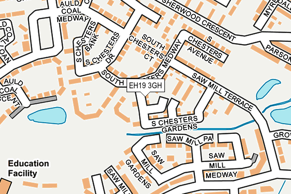 EH19 3GH map - OS OpenMap – Local (Ordnance Survey)