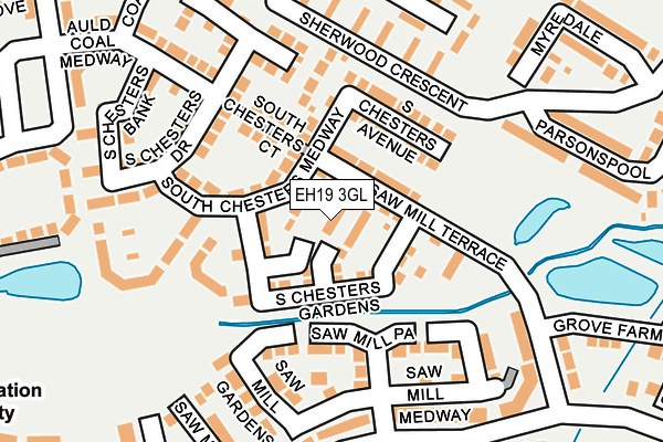 EH19 3GL map - OS OpenMap – Local (Ordnance Survey)