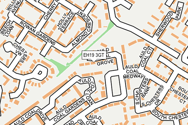 EH19 3GT map - OS OpenMap – Local (Ordnance Survey)