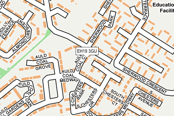 EH19 3GU map - OS OpenMap – Local (Ordnance Survey)