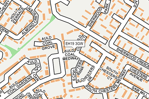 EH19 3GW map - OS OpenMap – Local (Ordnance Survey)