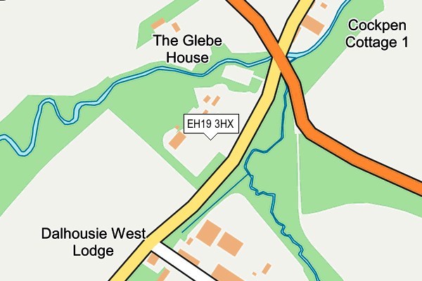 EH19 3HX map - OS OpenMap – Local (Ordnance Survey)