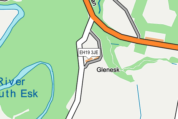 EH19 3JE map - OS OpenMap – Local (Ordnance Survey)