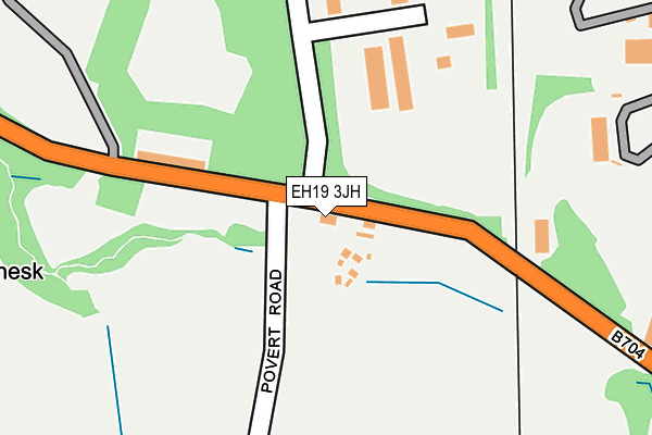 EH19 3JH map - OS OpenMap – Local (Ordnance Survey)