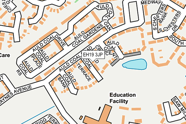 EH19 3JP map - OS OpenMap – Local (Ordnance Survey)