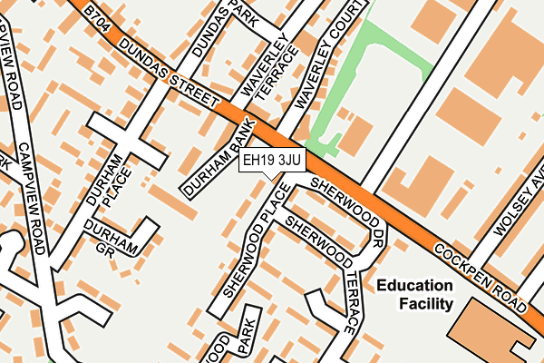 EH19 3JU map - OS OpenMap – Local (Ordnance Survey)