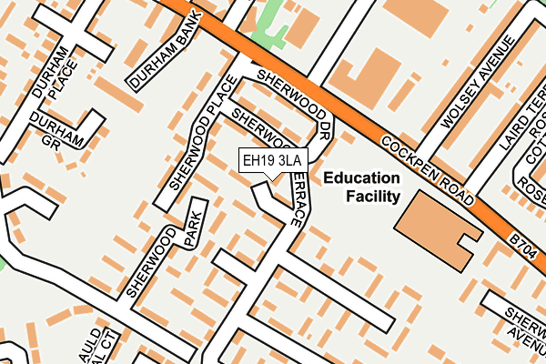 EH19 3LA map - OS OpenMap – Local (Ordnance Survey)