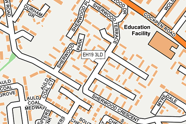 EH19 3LD map - OS OpenMap – Local (Ordnance Survey)