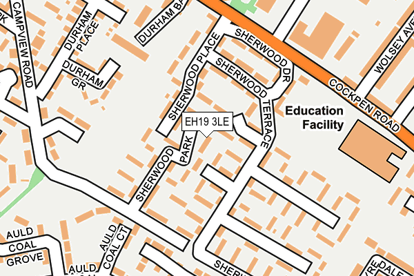 EH19 3LE map - OS OpenMap – Local (Ordnance Survey)