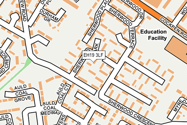 EH19 3LF map - OS OpenMap – Local (Ordnance Survey)