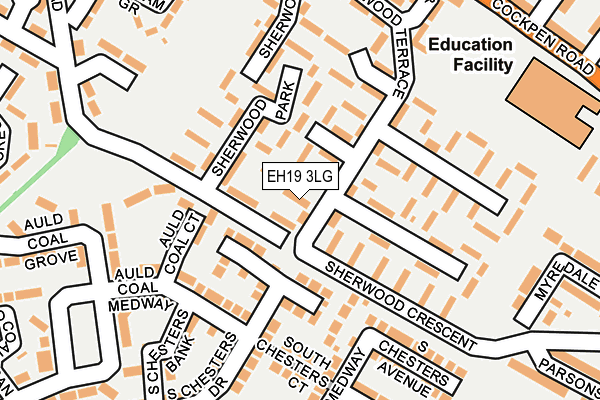 EH19 3LG map - OS OpenMap – Local (Ordnance Survey)