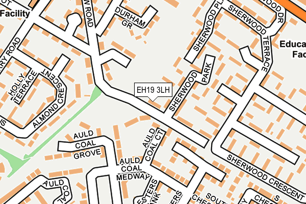 EH19 3LH map - OS OpenMap – Local (Ordnance Survey)