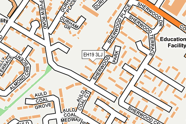 EH19 3LJ map - OS OpenMap – Local (Ordnance Survey)