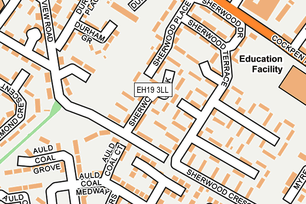 EH19 3LL map - OS OpenMap – Local (Ordnance Survey)