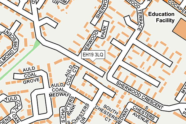 EH19 3LQ map - OS OpenMap – Local (Ordnance Survey)