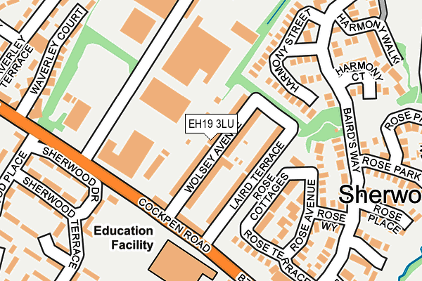 EH19 3LU map - OS OpenMap – Local (Ordnance Survey)