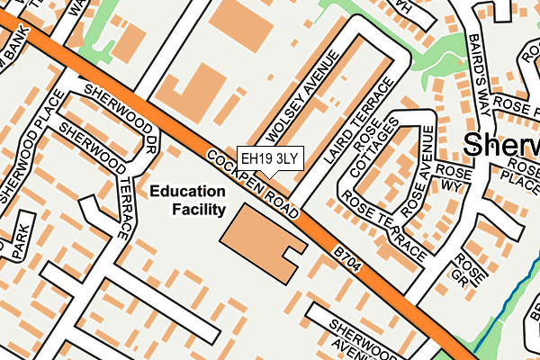 EH19 3LY map - OS OpenMap – Local (Ordnance Survey)