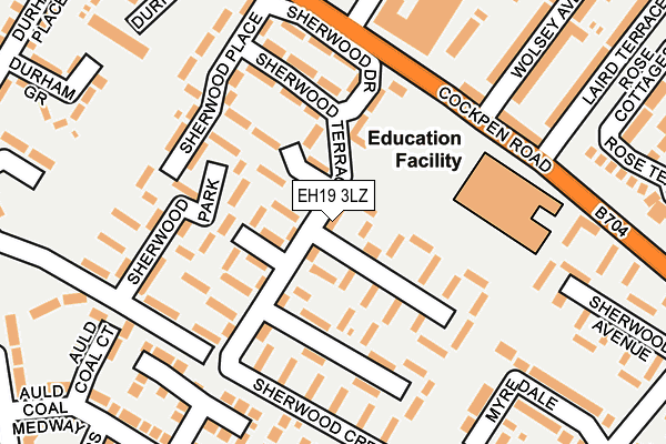 EH19 3LZ map - OS OpenMap – Local (Ordnance Survey)