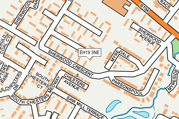 EH19 3NE map - OS OpenMap – Local (Ordnance Survey)