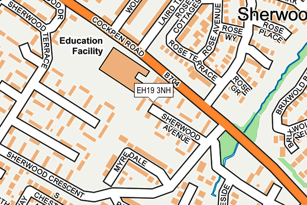 EH19 3NH map - OS OpenMap – Local (Ordnance Survey)