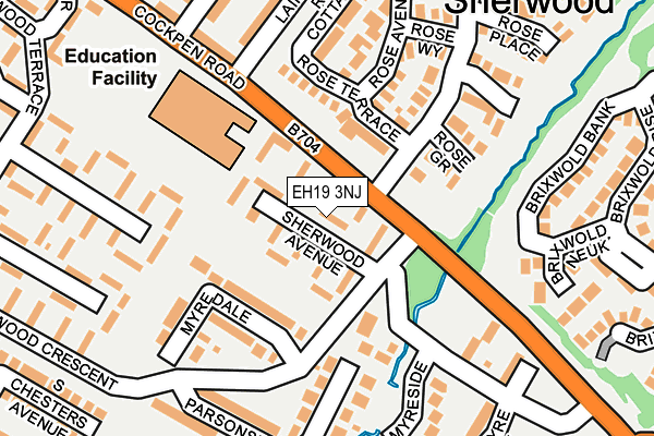 EH19 3NJ map - OS OpenMap – Local (Ordnance Survey)