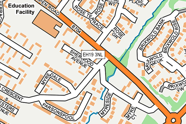 EH19 3NL map - OS OpenMap – Local (Ordnance Survey)