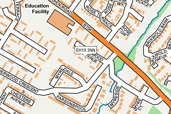 EH19 3NN map - OS OpenMap – Local (Ordnance Survey)
