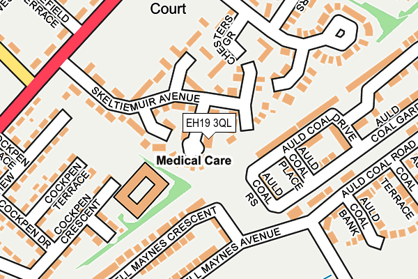EH19 3QL map - OS OpenMap – Local (Ordnance Survey)