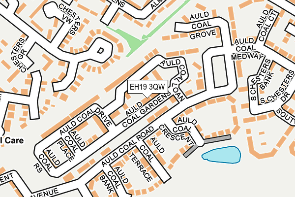 EH19 3QW map - OS OpenMap – Local (Ordnance Survey)